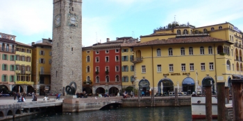 This cycling tour passes by Riva Del Garda on the Lake Garda
