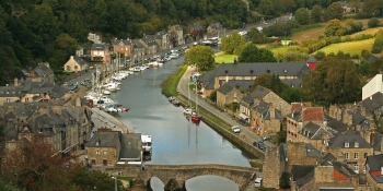 The charming little harbour of Dinan 