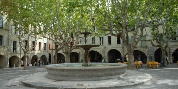 Uzes, a small town of Provence