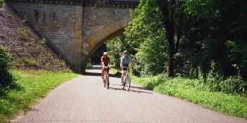 Cycling at your own pace on quiet roads on a self-guided tour